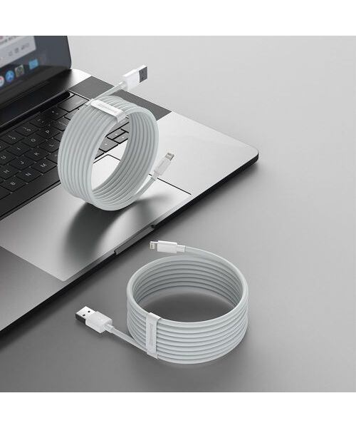 Baseus Lightning Simple Wisdom cable (2pcs/set) 2.4A 1.5m White (TZCALZJ-02)