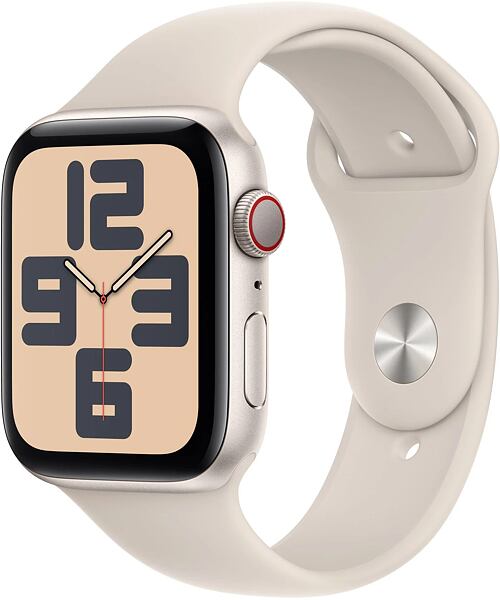 Apple Watch SE (2023) Cellular 44mm M/L Starlight Aluminum Case with Starlight Sport Band