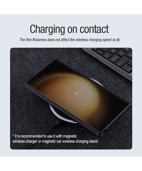 Nillkin Super Frosted PRO Magnetic Zadní Kryt pro Samsung Galaxy S24 Ultra Black