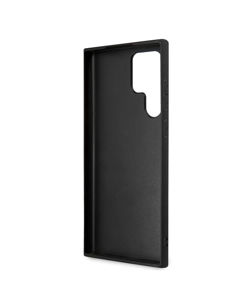 Guess PU 4G Metal Logo Zadní Kryt pro Samsung Galaxy S24 Ultra Grey