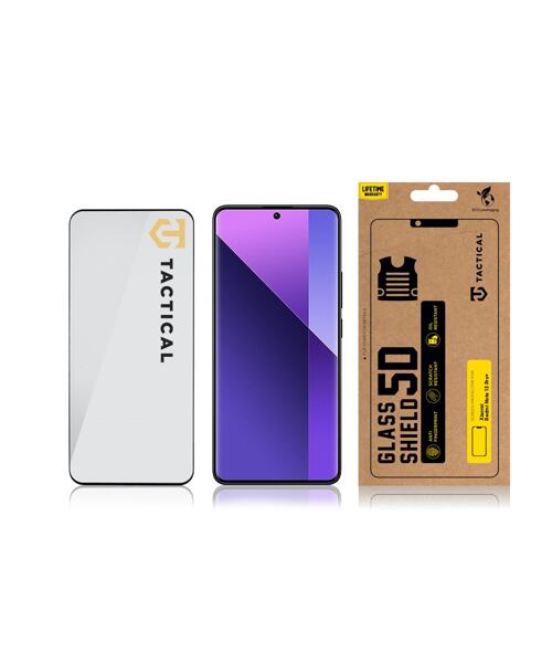 Tactical Glass Shield 5D sklo pro Xiaomi Redmi Note 13 Pro+ 5G Black