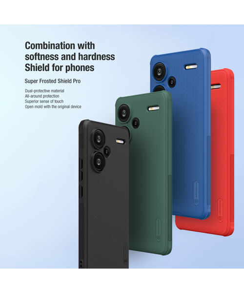 Nillkin Super Frosted PRO Zadní Kryt pro Xiaomi Redmi Note 13 Pro+ 5G Deep Green