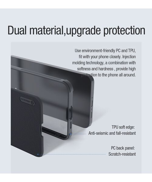 Nillkin Super Frosted PRO Magnetic Zadní Kryt pro Samsung Galaxy A55 5G Black