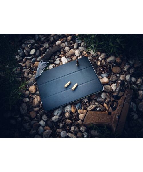 Tactical Book Tri Fold Pouzdro pro Xiaomi Redmi Pad SE 11 Black