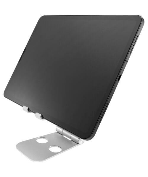 Hliníkový stojánek FIXED Frame PHONE na stůl pro mobilní telefony, stříbrný