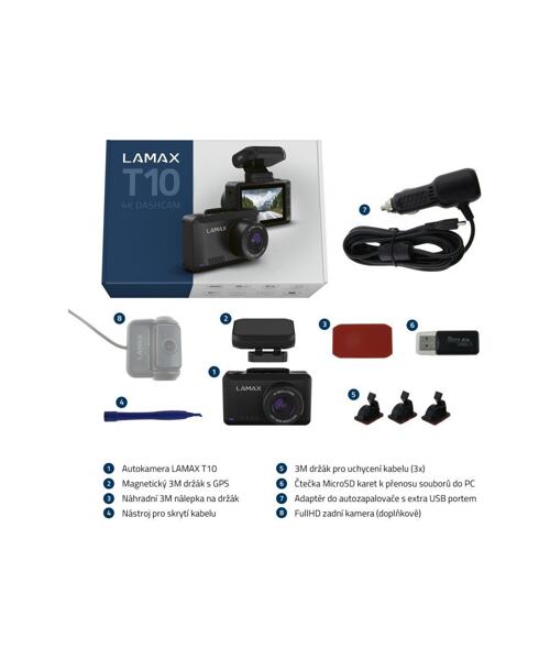 LAMAX T10 4K GPS (s hlášením radarů)