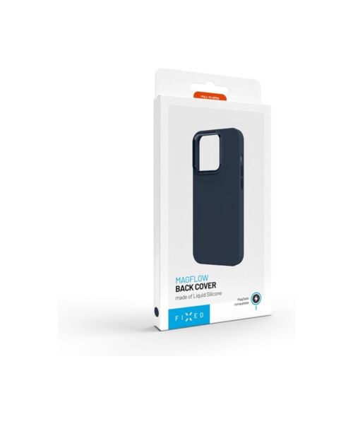 Zadní kryt FIXED MagFlow s podporou MagSafe pro Apple iPhone 15 Plus, modrý