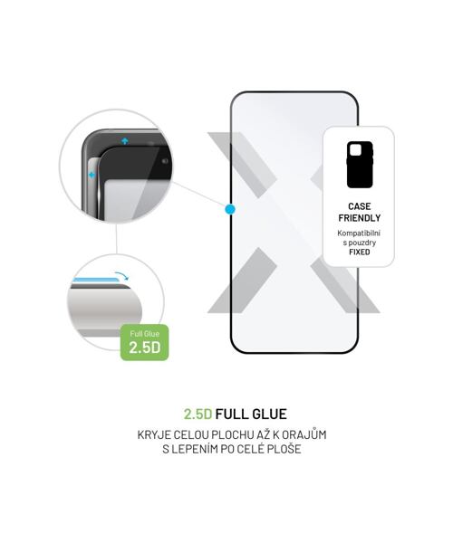 Ochranné tvrzené sklo FIXED Full-Cover pro Google Pixel 8, černé