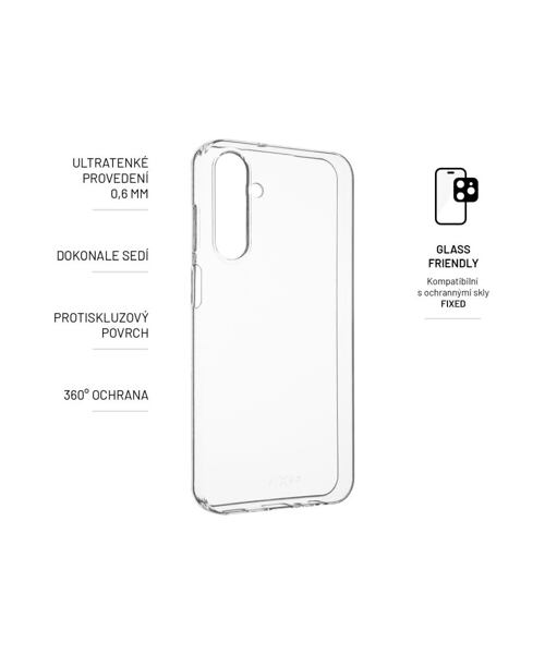 Ultratenký TPU gelový kryt FIXED Story Slim pro Samsung Galaxy A25 5G, 0,6 mm, čirý