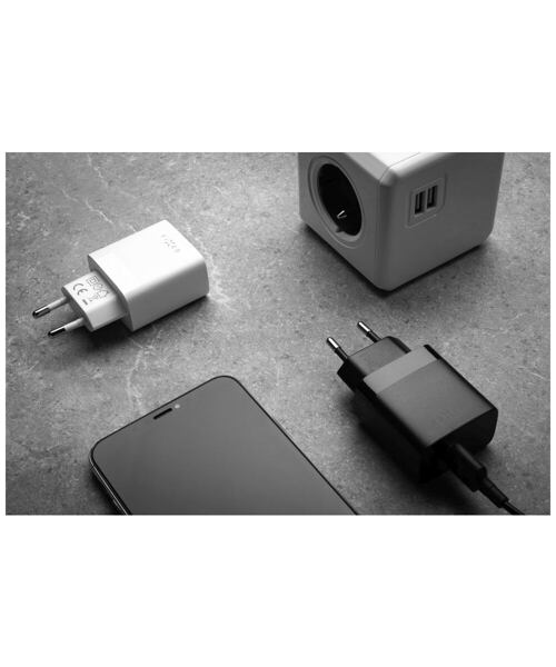 Set síťové nabíječky FIXED s 2xUSB výstupem a USB/micro USB kabelu, 1 metr, 17W Smart Rapid Charge,