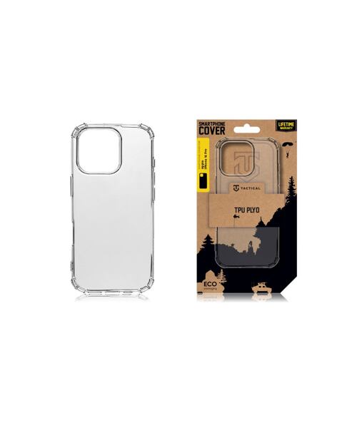 Tactical TPU Plyo Kryt pro Apple iPhone 16 Pro Transparent