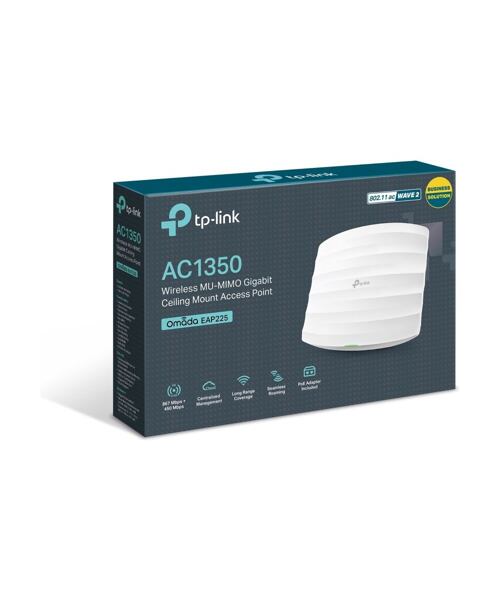 TP-Link EAP225 AC1350 WiFi Ceiling/Wall Mount AP Omada SDN