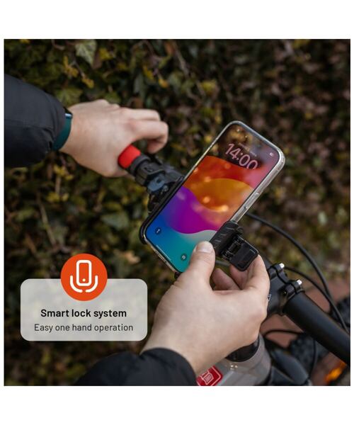 Univerzální držák mobilního telefonu na kolo FIXED Bikee Plus, černý