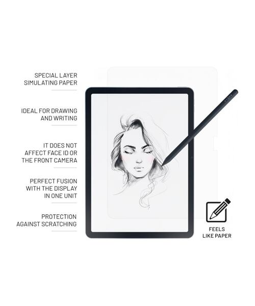 Ochranné tvrzené sklo FIXED PaperGlass Screen Protector pro Apple iPad Pro 13" (2024)/M5 (2025), čir