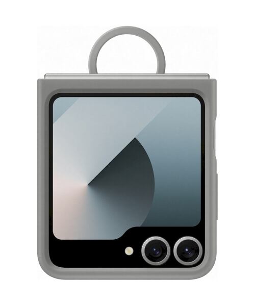 EF-PF741TJE Samsung Silikonový Kryt s Kroužkem pro Galaxy Z Flip 6/7 FE Gray