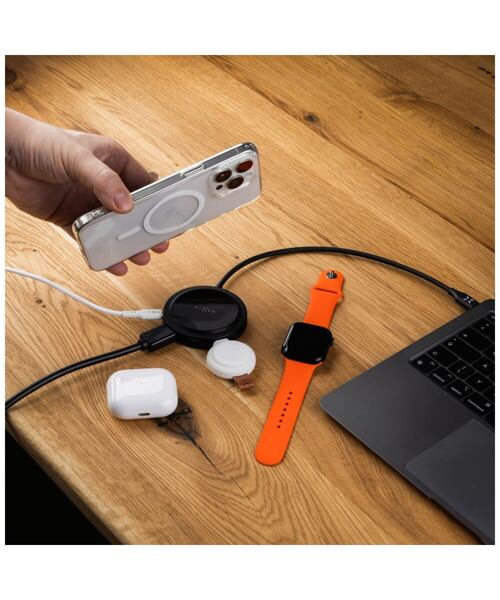 7-portový USB-C FIXED MagHUB s bezdrátovým nabíjením a podporou MagSafe, pro notebooky a tablety, če