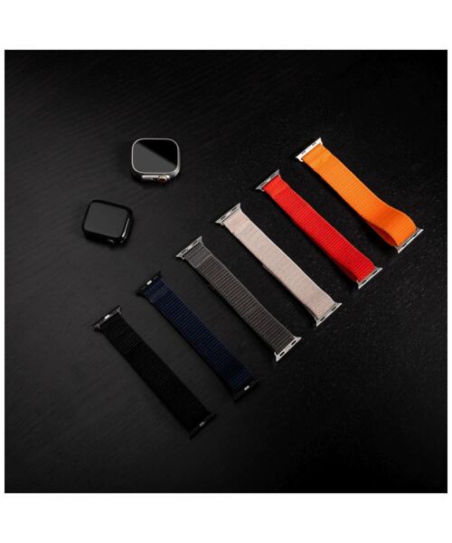 Nylonový řemínek FIXED Nylon Sporty Strap pro Apple Watch 38/40/41mm, tmavě modrý