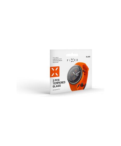 Ochranné tvrzené sklo FIXED pro smartwatch Samsung Galaxy Watch 7/8 44mm, 2 ks v balení, čiré
