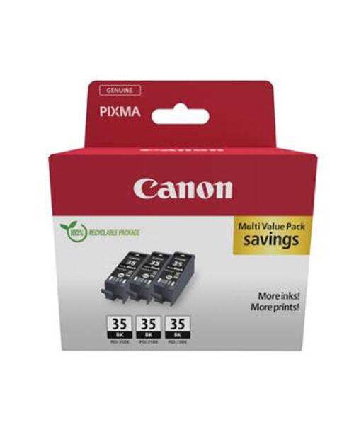 Canon cartridge PGI-35Bk Black (PGI35BK) Triple Pack / 3x Black / 3x9,3ml