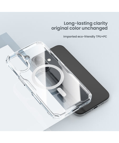 Nillkin Nature TPU PRO Magnetic Kryt pro Apple iPhone 16 Transparent