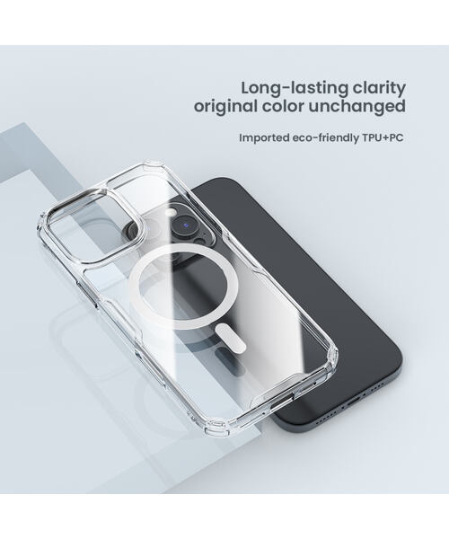 Nillkin Nature TPU PRO Magnetic Kryt pro Apple iPhone 16 Pro Transparent