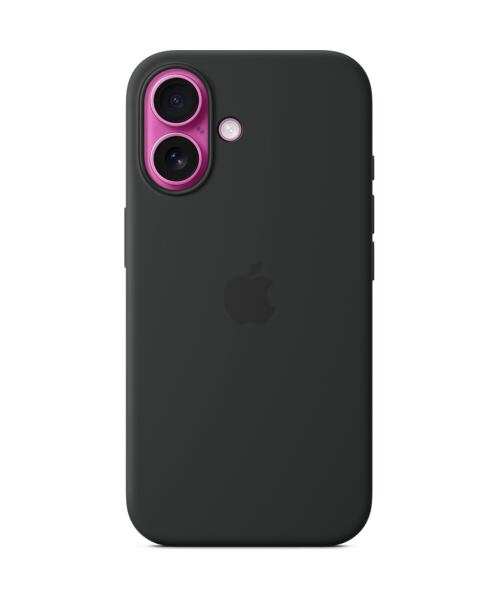 APPLE iPhone 16 Silicone Case with MS - Black