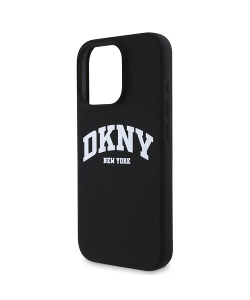 DKNY Liquid Silicone Arch Logo MagSafe Zadní Kryt pro iPhone 16 Pro Max Black