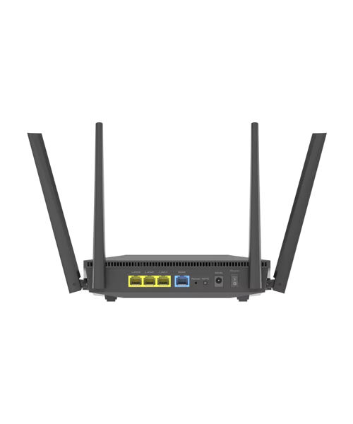 ASUS RT-AX52 AX1800 AiMesh bezdrátový router Gigabit Ethernet Dvoupásmový (2,4 GHz / 5 GHz) Černá