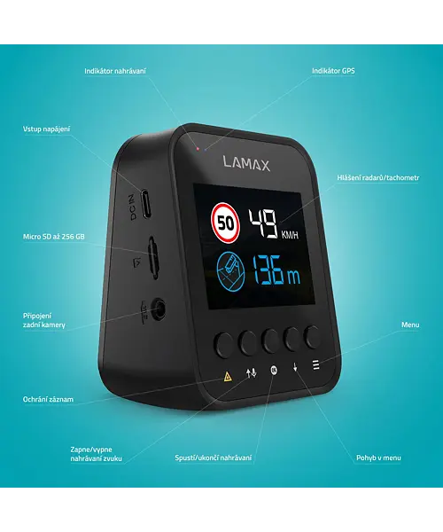 LAMAX F10 GPS 4K kamera do auta