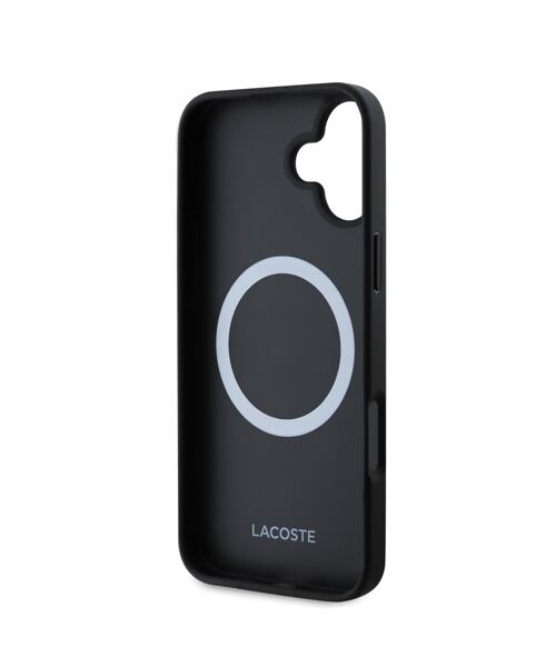 Lacoste Blend Monogram MagSafe Zadní Kryt pro iPhone 16 Black