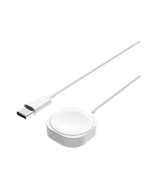 Nabíjecí USB-C kabel FIXED pro Apple Watch, bílý