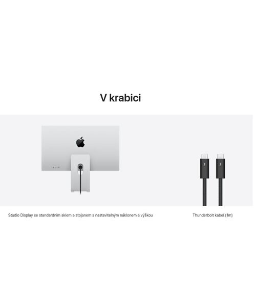 Apple Studio Display (2022) Standardní sklo/Stojan s nastavitelným náklonem a výškou
