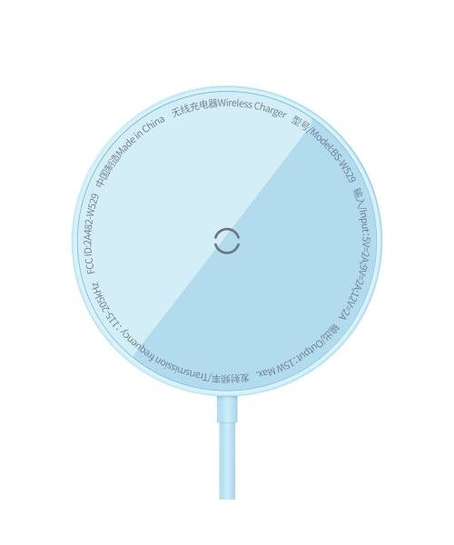 Baseus bezdrátová nabíječka do sítě Simple Mini3 15W USB-C modrá