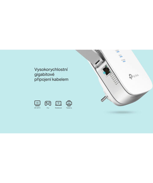 TP-Link RE650 AC2600 Dual Band Wifi Range Extender/AP, 1xGb, power schedule