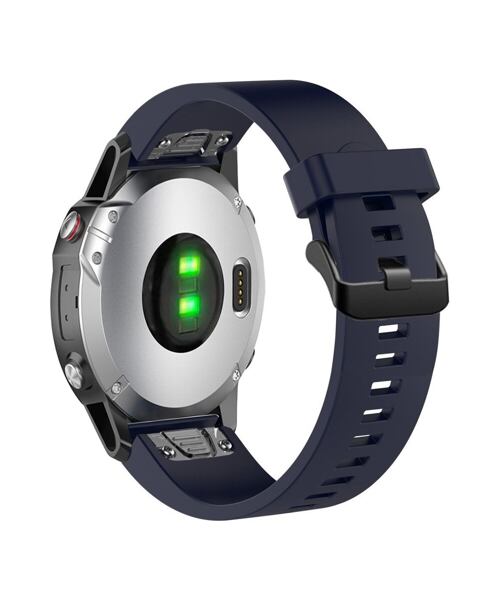 Silikonový řemínek FIXED Silicone Strap pro Garmin QuickFit 20mm, modrý