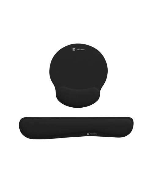 Ergonomický set podložek pod zápěstí Natec CHIPMUNK 2v1, černá