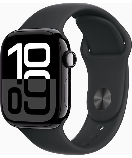 Apple Watch Series 10 GPS+Cellular 42mm Jet Black Aluminium Case