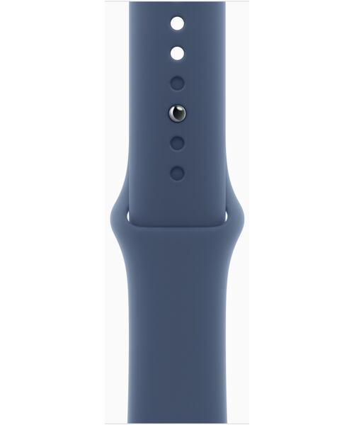 Apple Watch Series 10 GPS+Cellular 42mm Silver Aluminium Case with Denim Sport Band