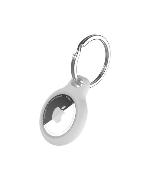 Silikonové pouzdro FIXED silky pro Apple AirTag 4ks, 2x černé + 2x bílé