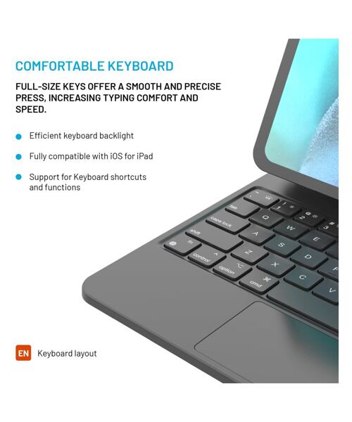 Zánovní Pouzdro s bezdrátovou klávesnicí FIXED Typee pro Apple iPad Pro 11" (2018-2022)/iPad Air (20