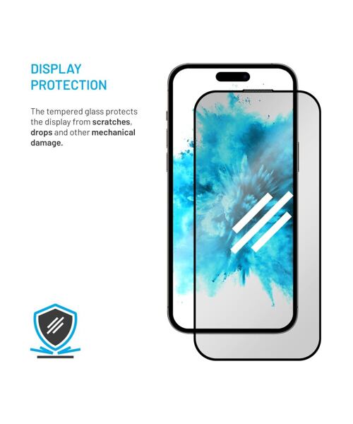 Ochranné tvrzené sklo FIXED Privacy Full-Cover pro Apple iPhone 16 Pro Max, lepení přes celý displej