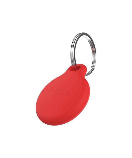Silikonové pouzdro FIXED silky pro Apple AirTag, červené