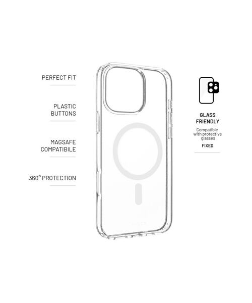Zadní kryt FIXED MagPure s podporou Magsafe pro Apple iPhone 16 Pro Max, čirý