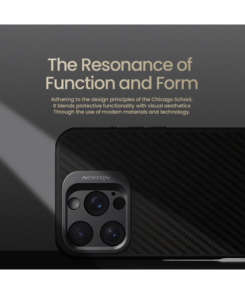 Nillkin CarboProp Aramid Magnetic Zadní Kryt pro Apple iPhone 16 Pro Black