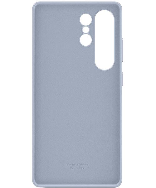 Samsung Ochranný kryt z veganské kůže pro Galaxy S25 Ultra Light Blue