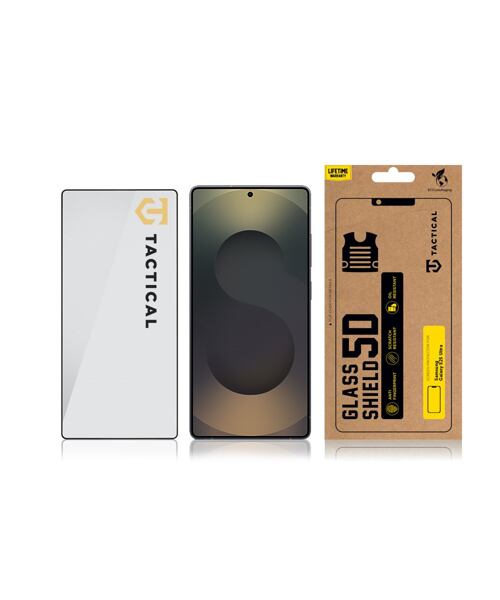 Tactical Glass Shield 5D sklo pro Samsung Galaxy S25 Ultra Black