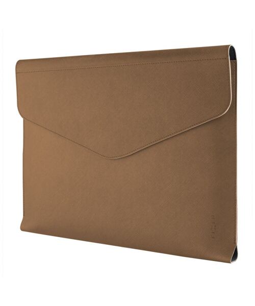Pouzdro FIXED Siena pro notebooky o úhlopříčce do 15,3", kávové