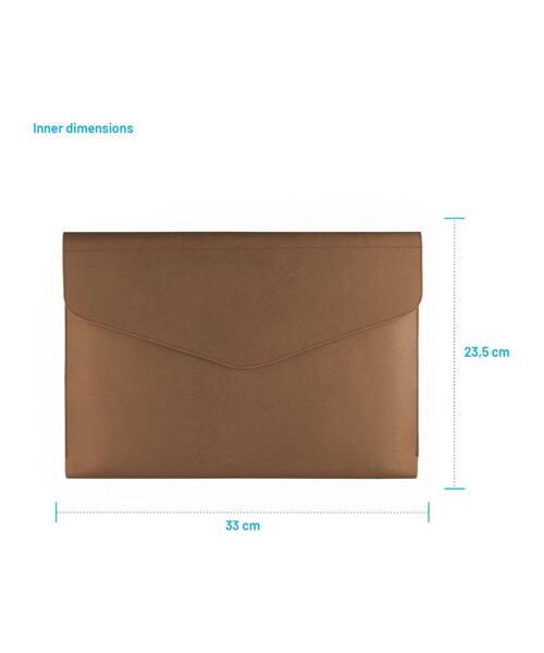 Pouzdro FIXED Siena pro notebooky a tablety o úhlopříčce do 13", kávové