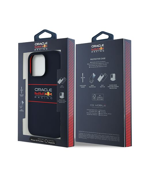 Red Bull Silicone Horizontal Logo MagSafe Zadní Kryt pro iPhone 16 Pro Max Navy