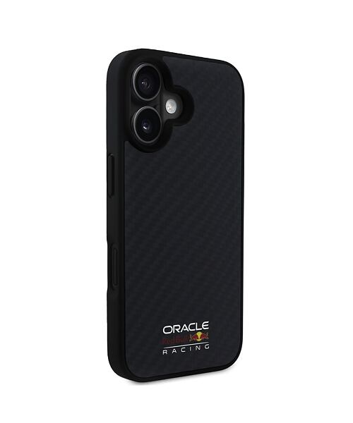 Red Bull Carbon Shiny Logo MagSafe Zadní Kryt pro iPhone 16 Black